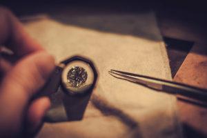 jeweler during the evaluation of jewels.